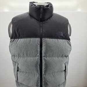 The North Face Men's Down 700 Two Tone Gray Puffer Casual Gilet Vest Size xl